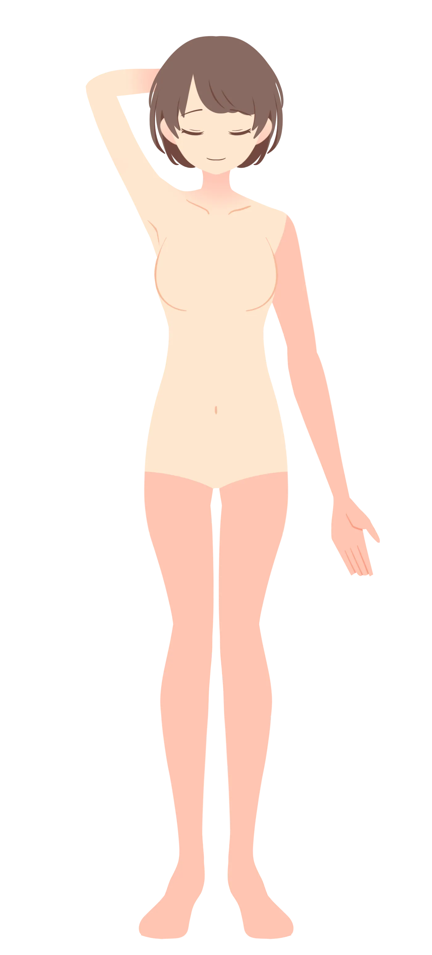 イラスト：手足スッキリセット（両腕・両脚）