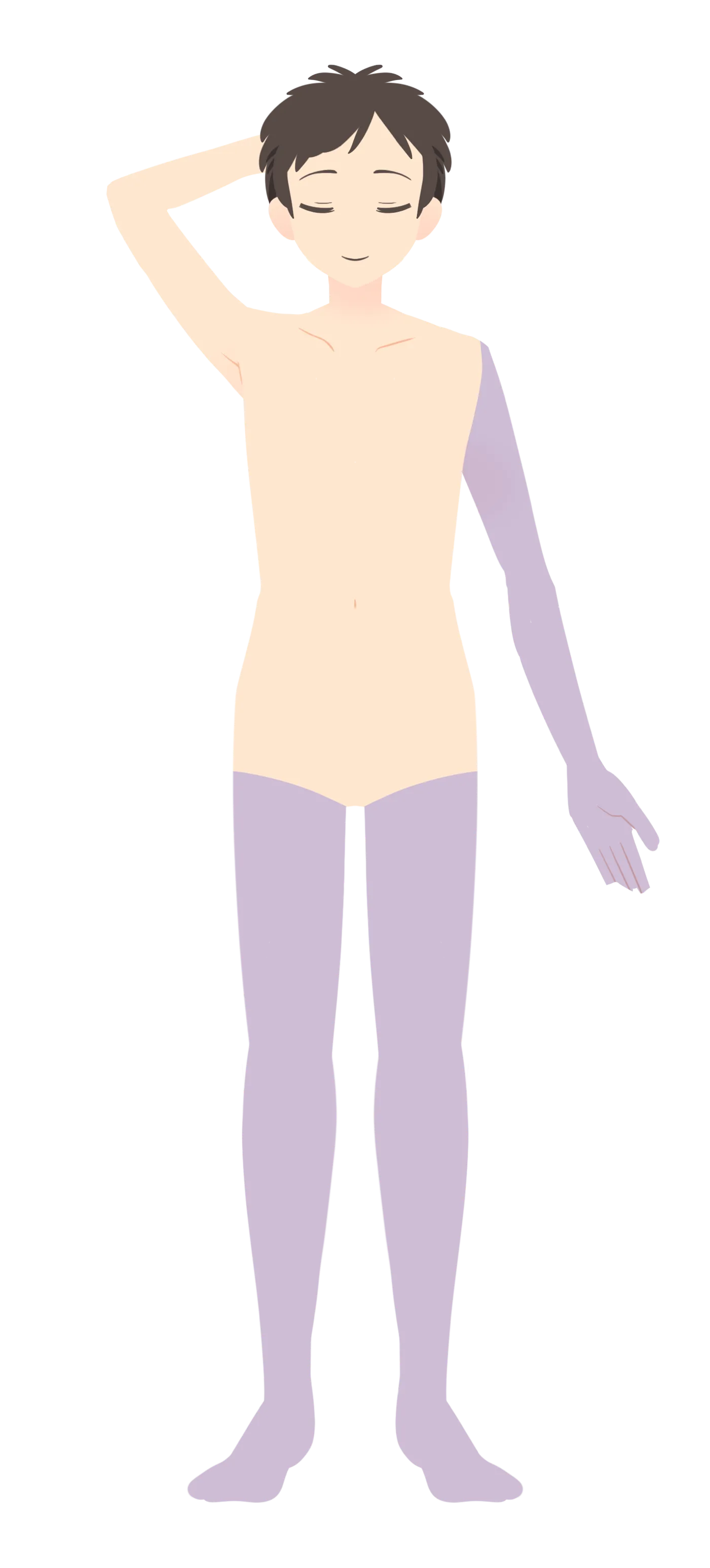 イラスト：手足スッキリセット（両腕・両脚）